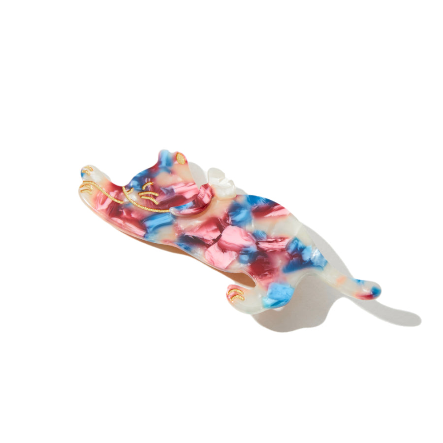 Strechy Cat Hair Clip In Berry Slushie｜AKJK