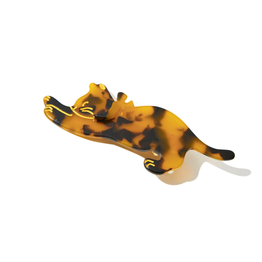 Strechy Cat Hair Clip In Tea｜AKJK
