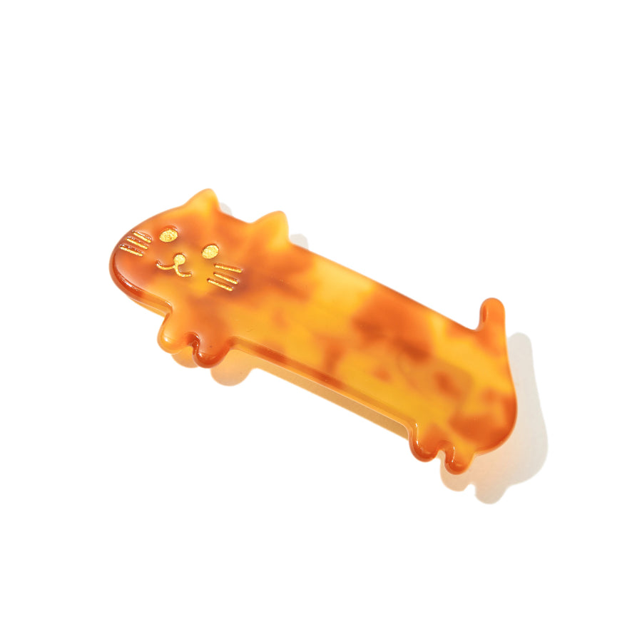Kitty Hair Clip In Orange｜AKJK