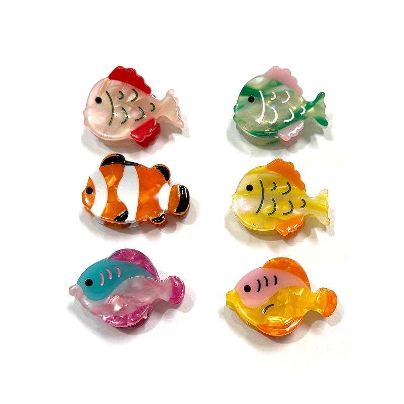 Tropical Fish Mini Hair Claw Set(6pcs)｜AKJK