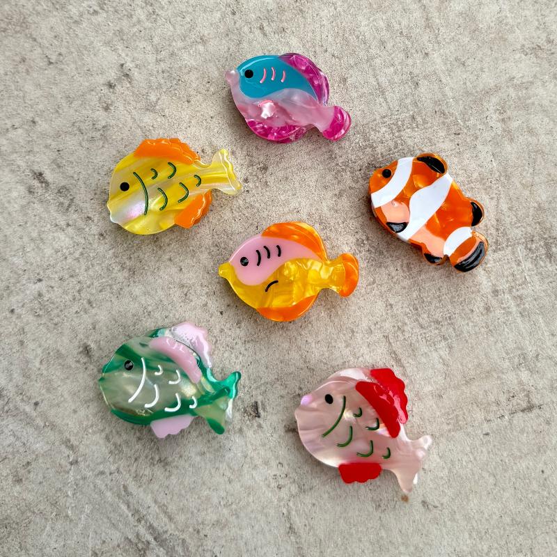 Tropical Fish Mini Hair Claw Set(6pcs)｜AKJK
