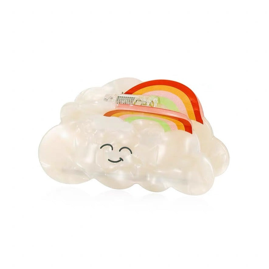 Rainbow Clouds hair claw｜AKJK