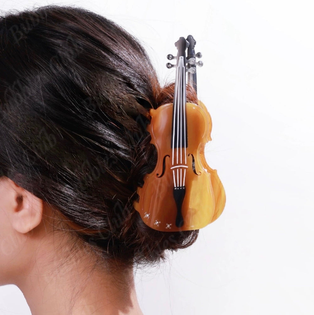 Cello-Inspired Hair Claw｜AKJK