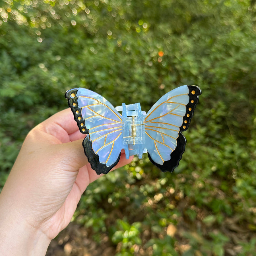 Blue Morpho Butterfly Hair Claw｜AKJK