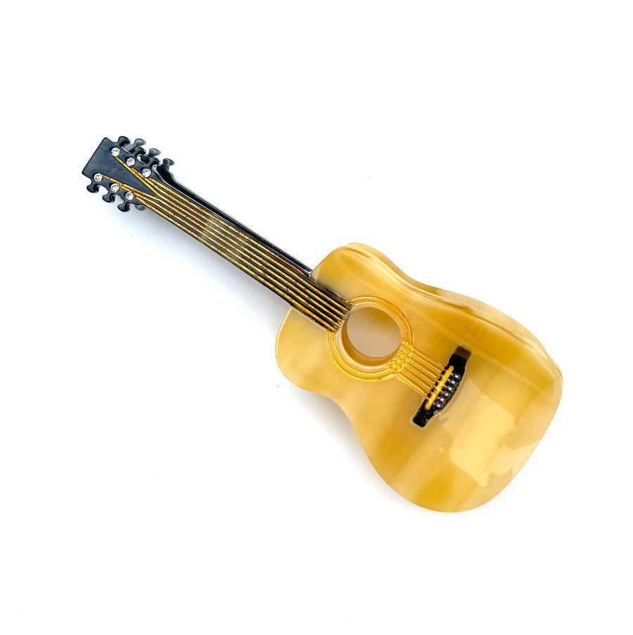 Yellow Acoustic Guitar Hair Claw｜AKJK