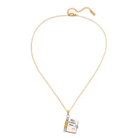 Book Engraved Gift Necklace ｜AKJK