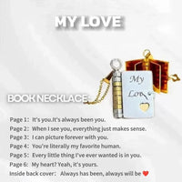 Book Engraved Gift Necklace ｜AKJK