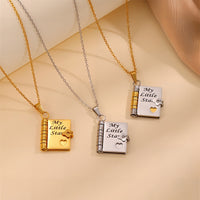 Book Engraved Gift Necklace ｜AKJK
