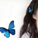 Blue Morpho Butterfly Hair Clip