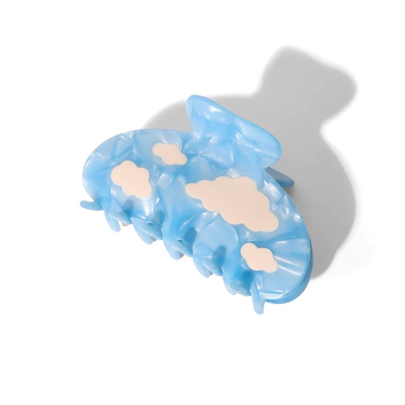 White Clouds In The Blue Sky Hair Claw｜AKJK