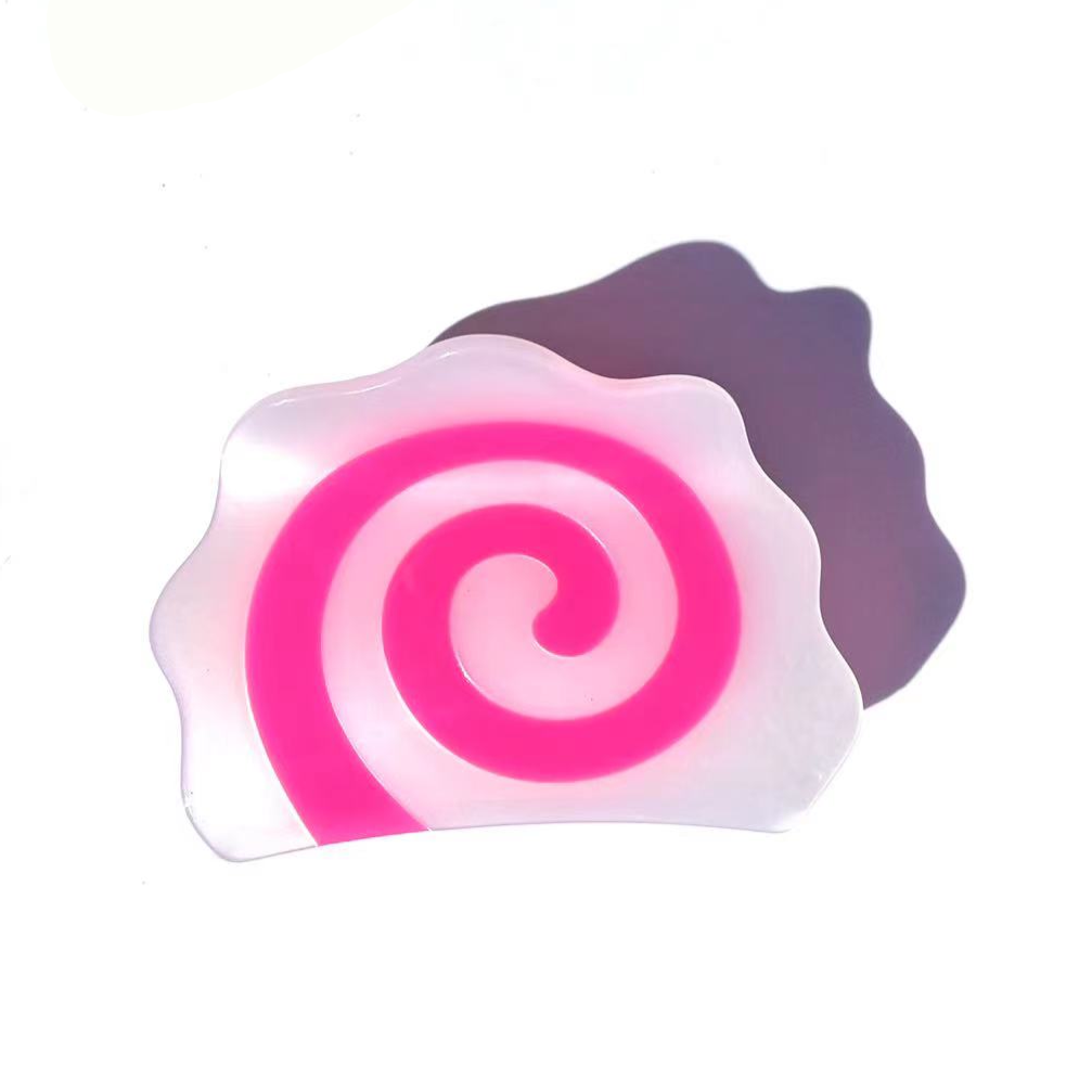 Pink Fish Cake Hair Claw