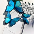 Blue Morpho Butterfly Hair Clip