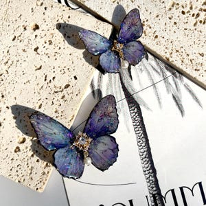 Pale Purple Butterfly Hair Clip