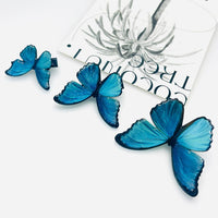 Blue Morpho Butterfly Hair Clip