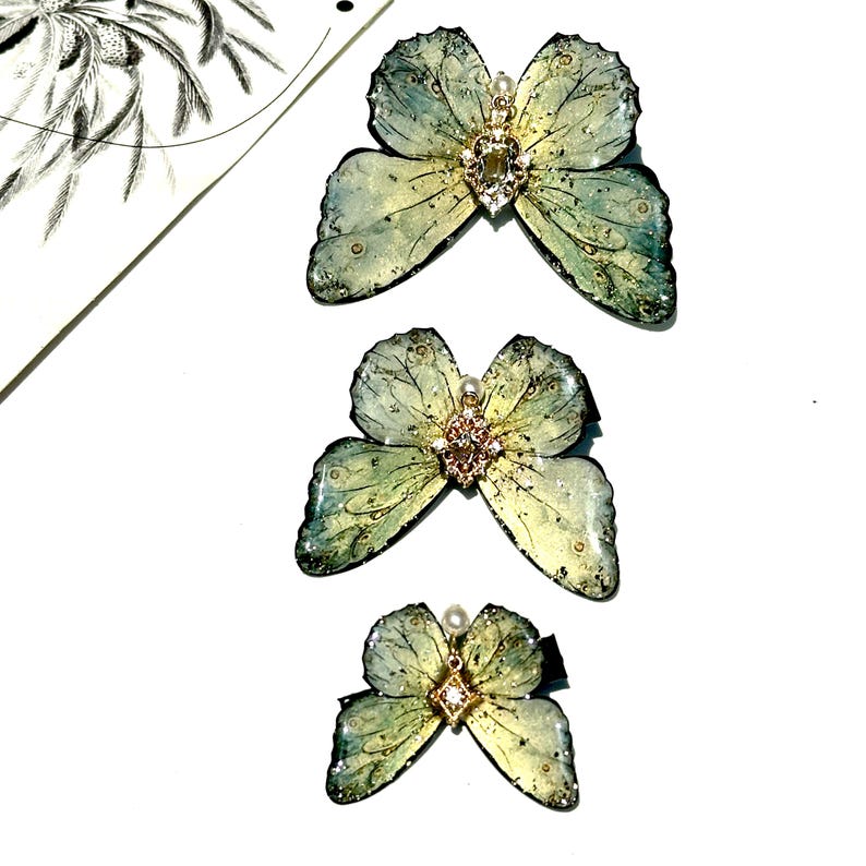 Buttercream Yellow Butterfly Hair Clip