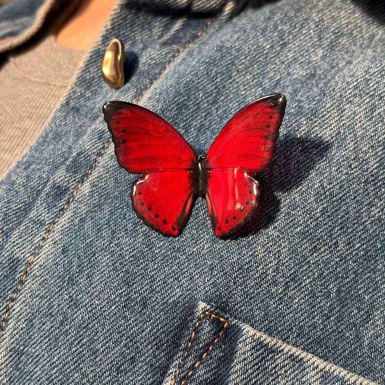 Red Butterfly Pin
