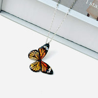 Blue Morpho Butterfly Necklace