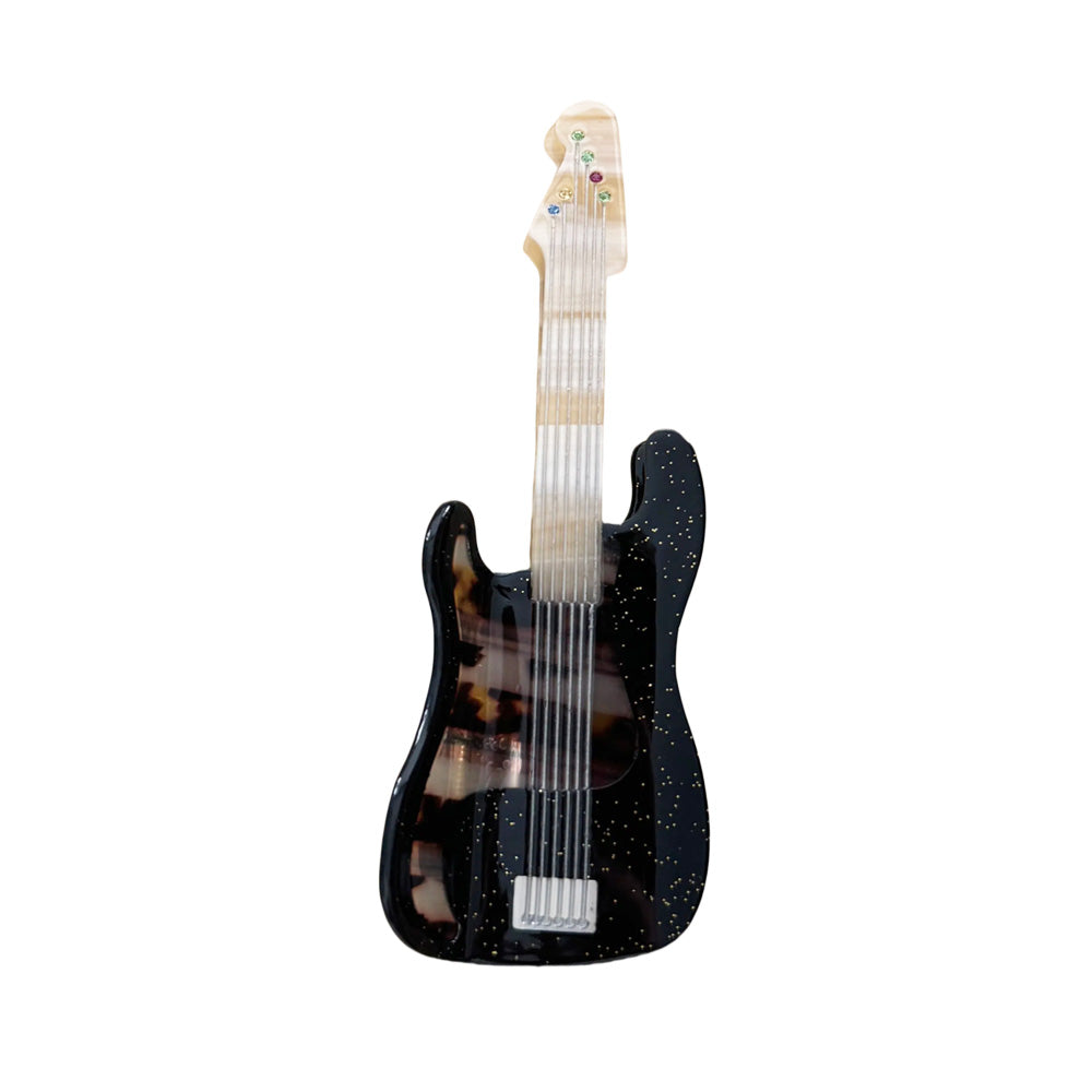 Black Acoustic Guitar Hair Claw｜AKJK